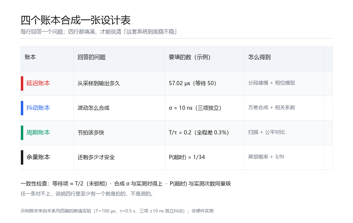 四个账本合成一张设计表的四行结构